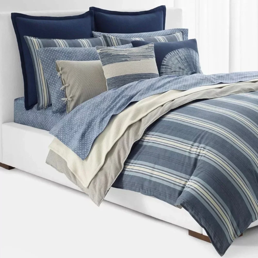 6 Pc Set Lauren Ralph Lauren Gavin Diamond Sheet Set + King Cases